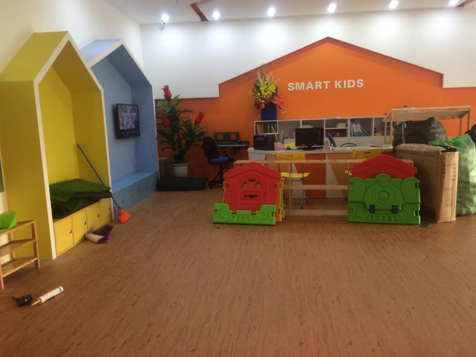Sàn Nhựa Giả Gỗ Trường Mầm Non Smart Kids - Á Đông Floor .