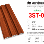 Tấm Ốp Nan Sóng Dương 3ST-06 Vân Gỗ Đỏ
