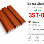 Tấm Ốp Nan Sóng Dương 3ST-07 Gỗ Hương Đỏ