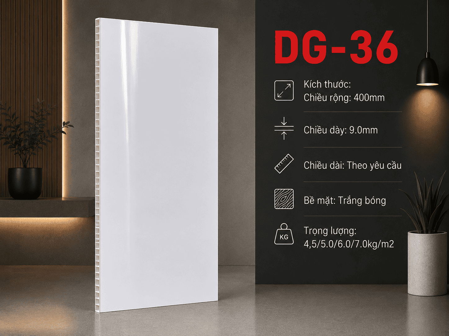 Tấm Ốp Nano DG-36 Phẳng Vân Đá