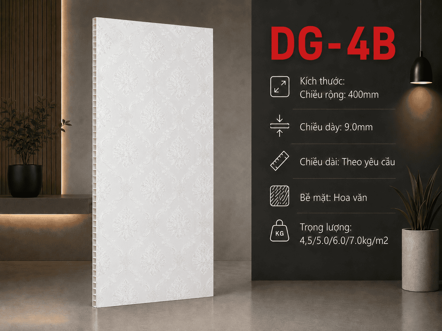 Tấm Ốp Nano DG-4B Vân Gỗ