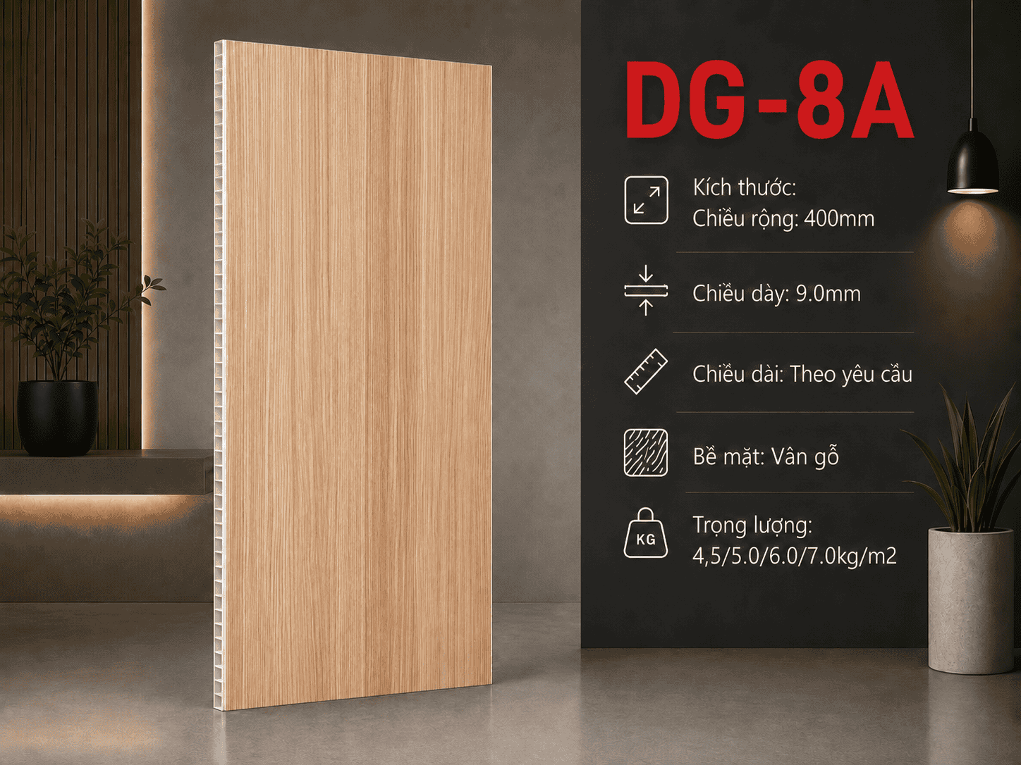 Tấm Ốp Nano DG-8A Phủ Film Nano
