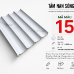 Tấm Nan Sóng Âm Màu 15 Bạc Satin