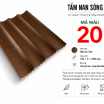 Tấm Nan Sóng Âm Màu 20 Nâu Óc Chó
