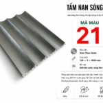 Tấm Nan Sóng Âm Màu 21 Xám Titan Xước