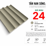 Tấm Nan Sóng Âm Màu 24 Champagne Khói