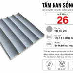 Tấm Nan Sóng Âm Màu 26 Bạc