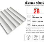 Tấm Nan Sóng Âm Màu 28 Trắng Ngọc Trai