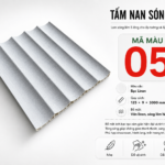 Tấm Nan Sóng Âm Màu 05 Bạc Linen