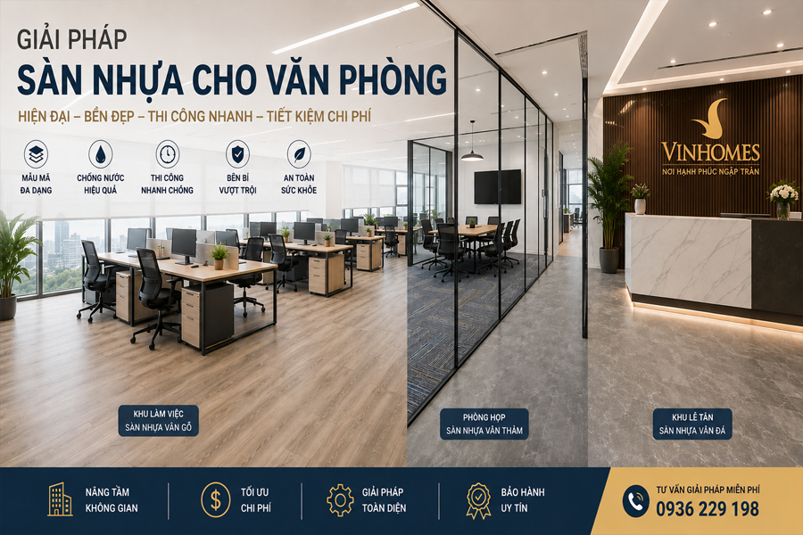 Giải Pháp Sàn Nhựa Văn Phòng