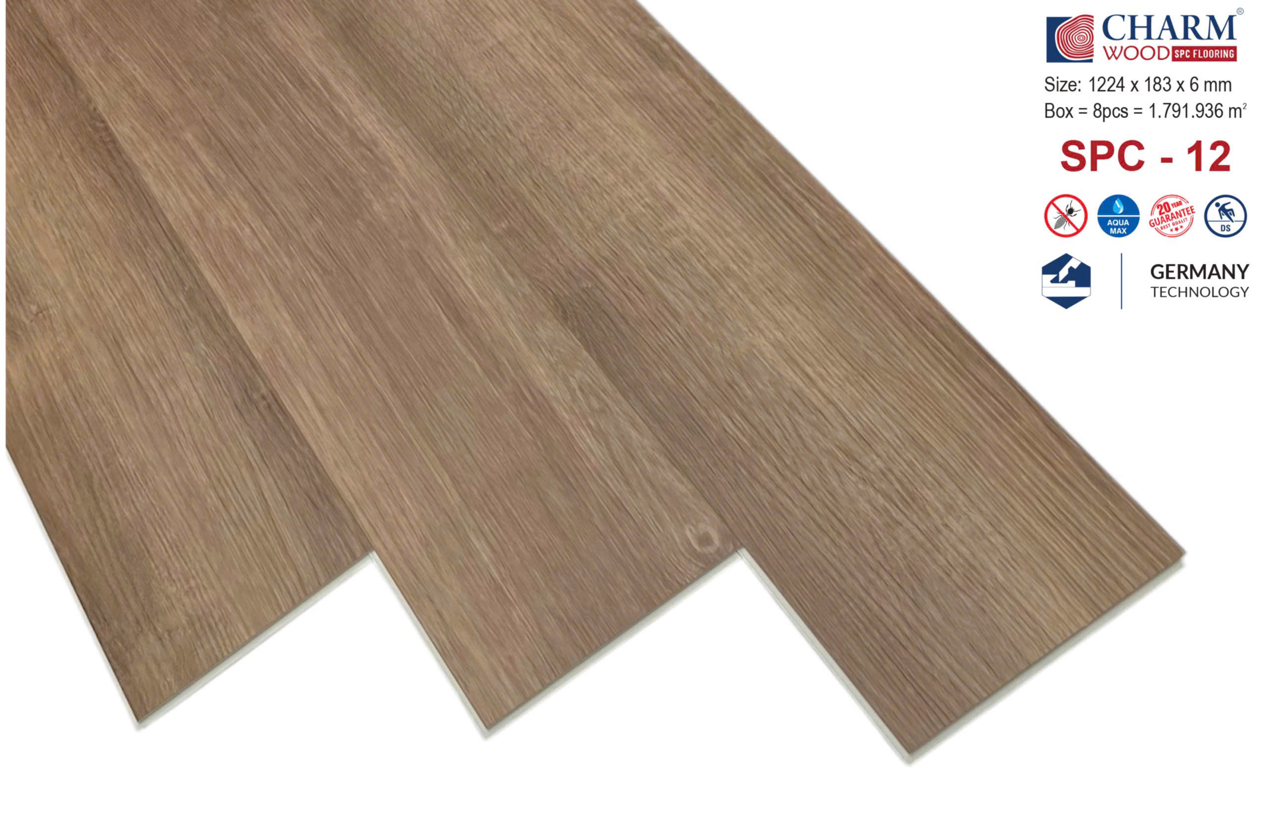 Sàn Nhựa Charm Wood SPC-12